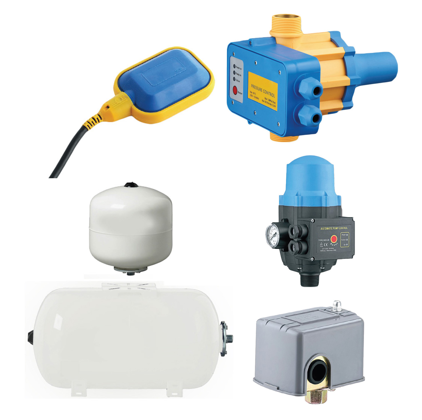 CONTROL EQUIPMENT AND PRESSURE TANK